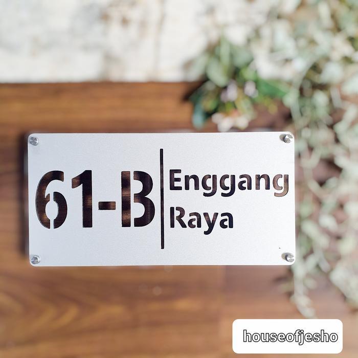 nomor rumah plat nomor rumah minimalis