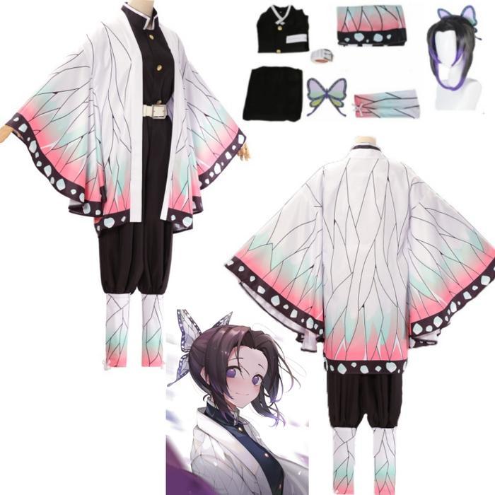 Kochou Shinobu Kostum Cosplayanimesetan Pembunuh Baju Pakaian Wikhalloweenkostum Pesta
