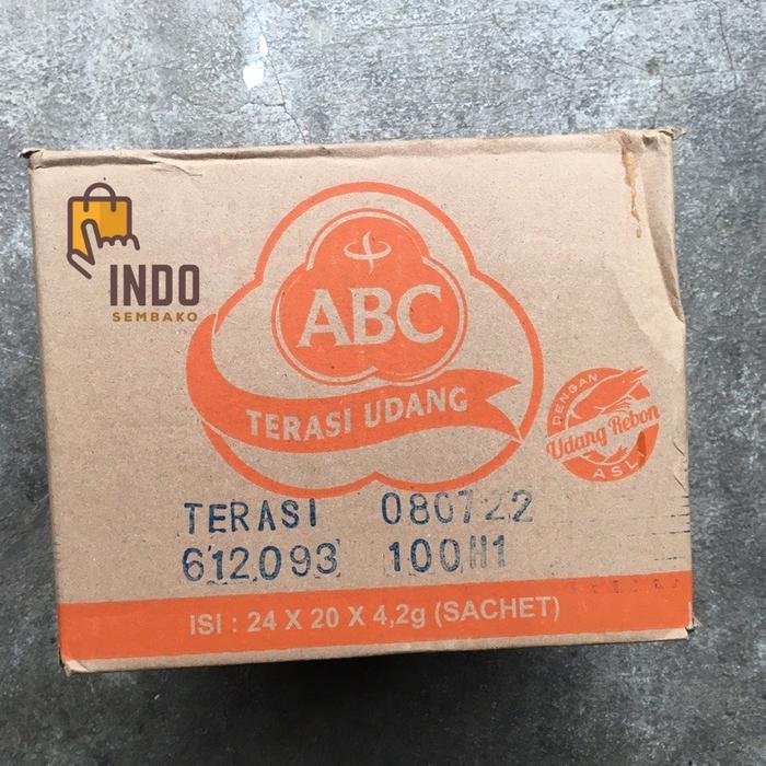 Abc Terasi Udang Sachet Dus 24 X 20 X 4.2G / Abc Sambal Terasi Udang Sachet Karton