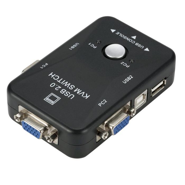 Kvm Switch Vga + Usb 2 Port Manual With 2 Pcs Kabel Kvm 1,5M