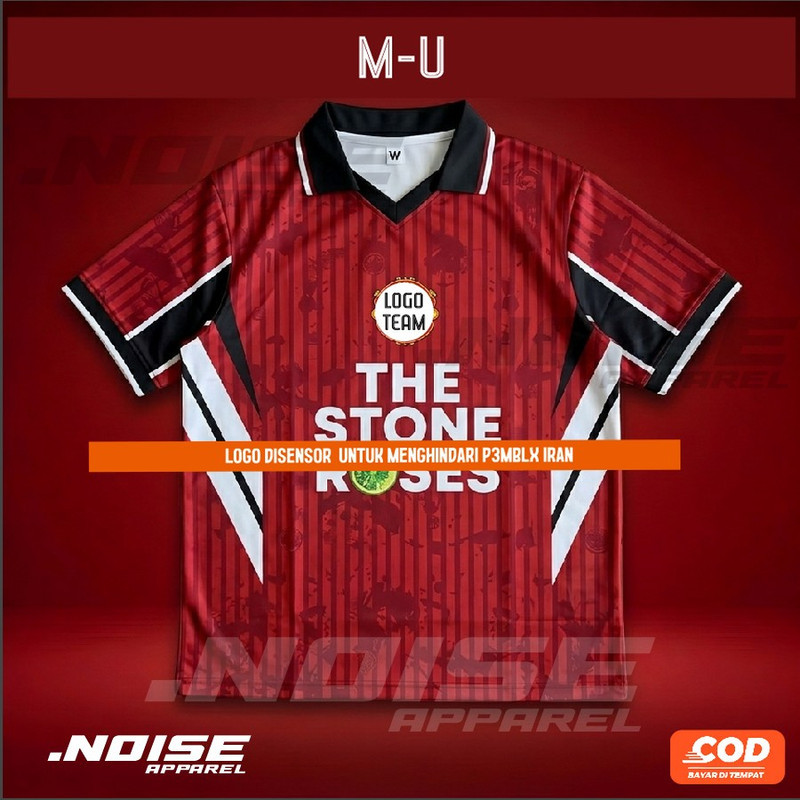 NOISE APPAREL  Jersey retro berkerah satuan full printing jersey classic  Custom baju olahraga mirip