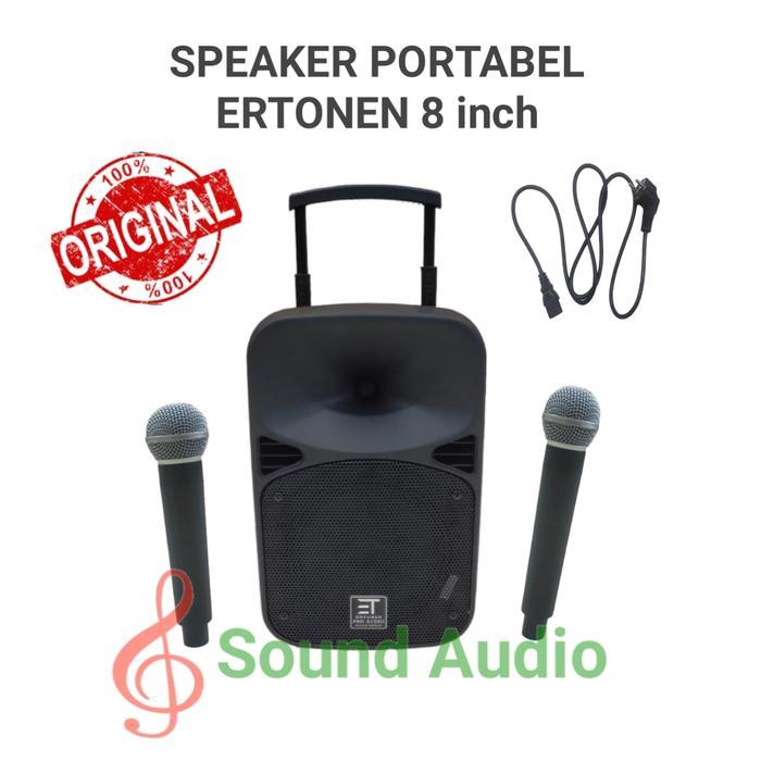 speaker ertonen 8 inch portable sepeker murah sound system 8inch ori