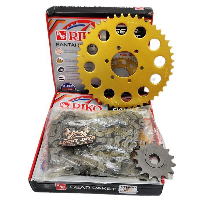 Gearset girset chainkit Gear gir set rantai suzuki Dr 200 Dr200 RIKO