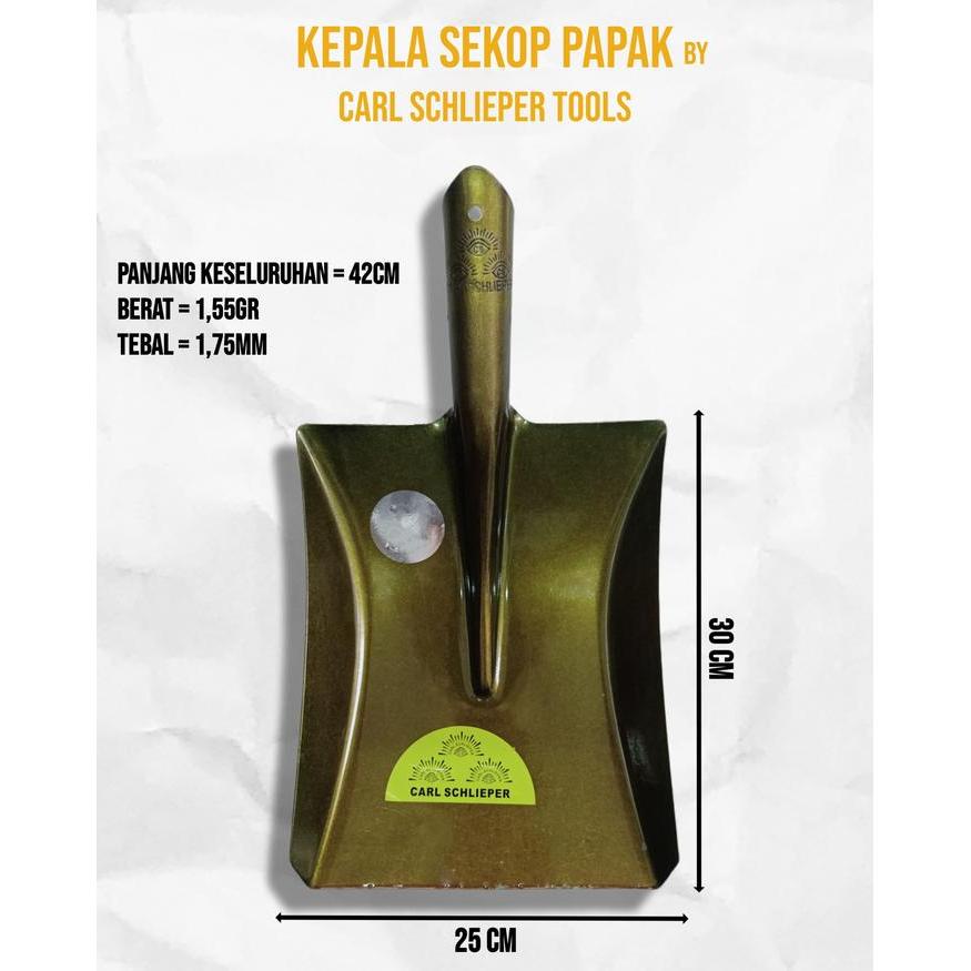 Kepala Sekop/Skrop Lancip Papak Spadan Sepadan Spardan Mata Carl Schlieper Terlaris