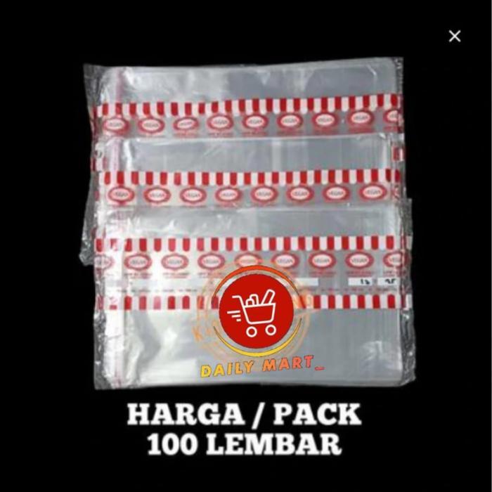 PLASTIK OPP 13X25 14X25 15X25 16X25 17X25 18X25 19X27 20X27 SEAL BENING ISI 100 LEMBAR / PLASTIK LEM