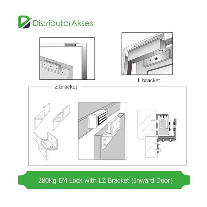 DELTONS PAKET SMART FINGERPRINT ACCESS CONTROL FD5 EM LOCK PINTU AKSES UNTUK PINTU KAYU BESI