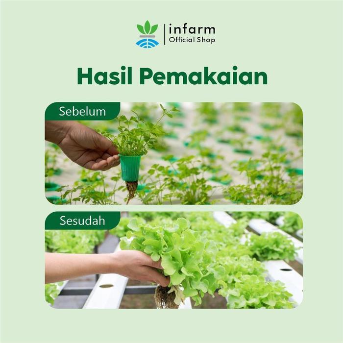INFARM - Nutrisi Ab Mix Sayur 500 Ml Infarm Pupuk Nutrisi Daun Ab MIx Sayuran Daun Nutrisi Pupuk
