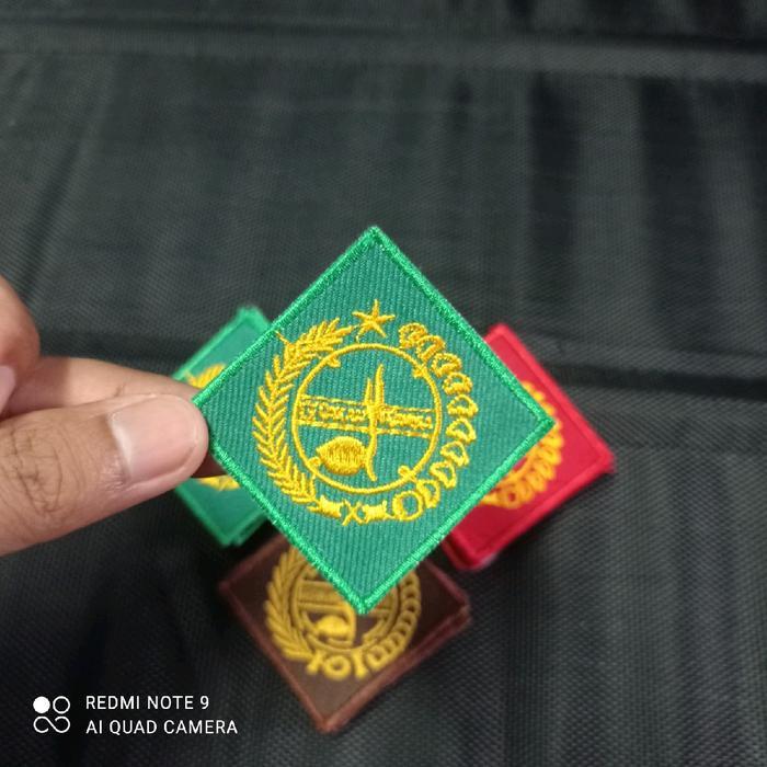 Bet bordir tunas kelapa pramuka saku putra