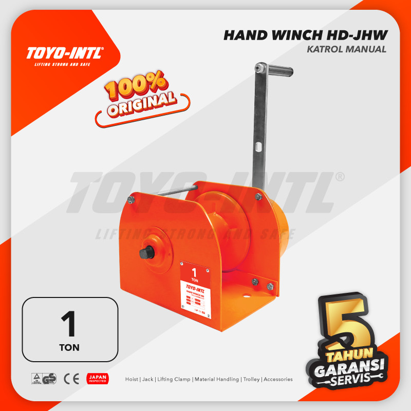 TOYO-INTL Hand Winch / Boat Winch / Katrol Manual 1 Ton HD