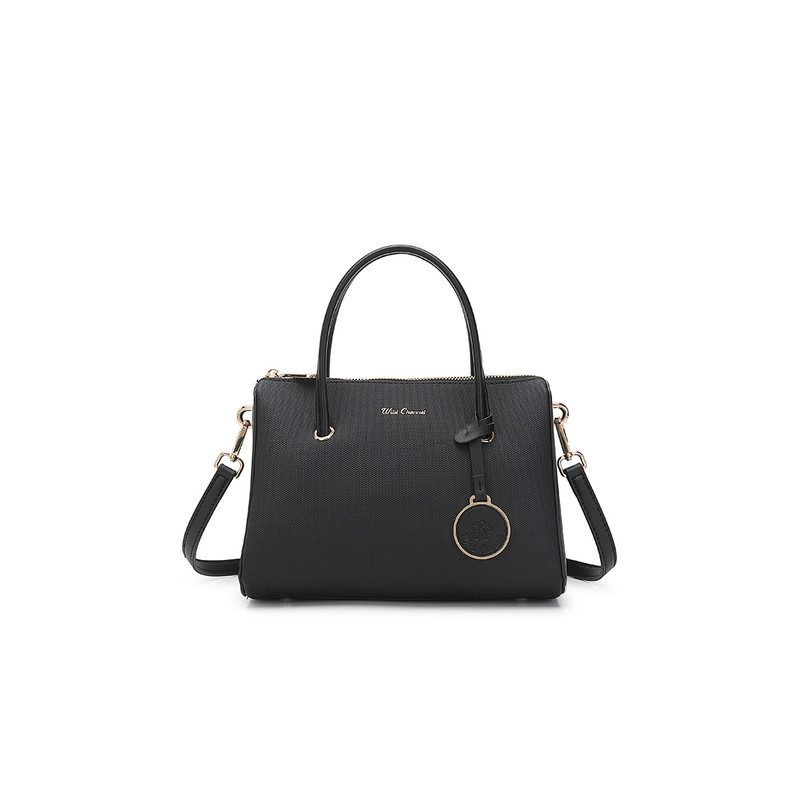 Wild Channel Women's Top Handle Bag / Sling Bag / Crossbody Bag (Tas Selempang / Tas Tangan) - Hitam
