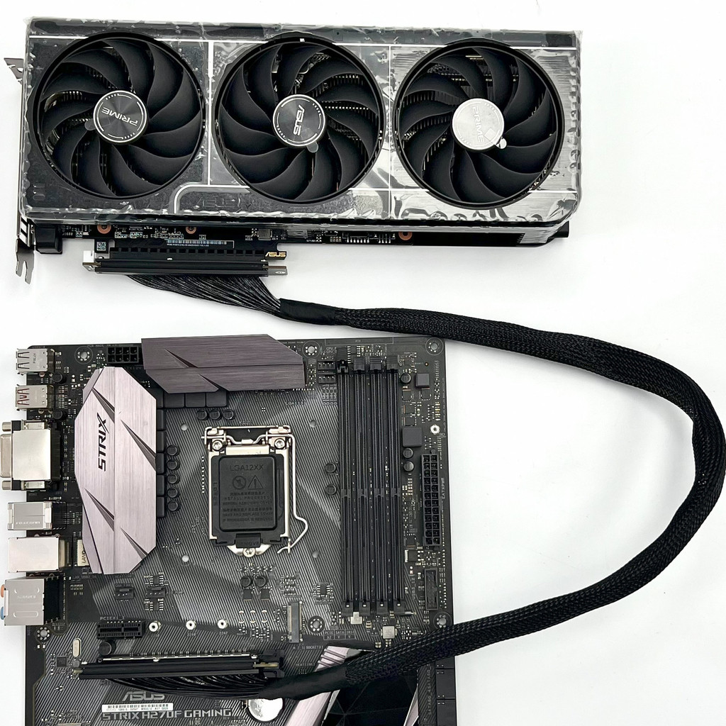 Adt-Link Pci-E 5.0 X16 Dual Reverse Side Bending Graphics Card Extension Cable For Chassis Server