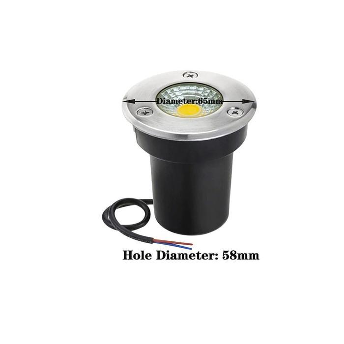 LAMPU TANAM LANTAI LED DC 12V 12 V UPLIGHT COB GROUND LIGHT OUTDOOR WATERPROOF IP65 LAMPU CARPORT