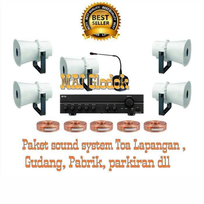 Paket sound system Toa untuk Lapangan,Gudang,Pabrik,Parkiran dll