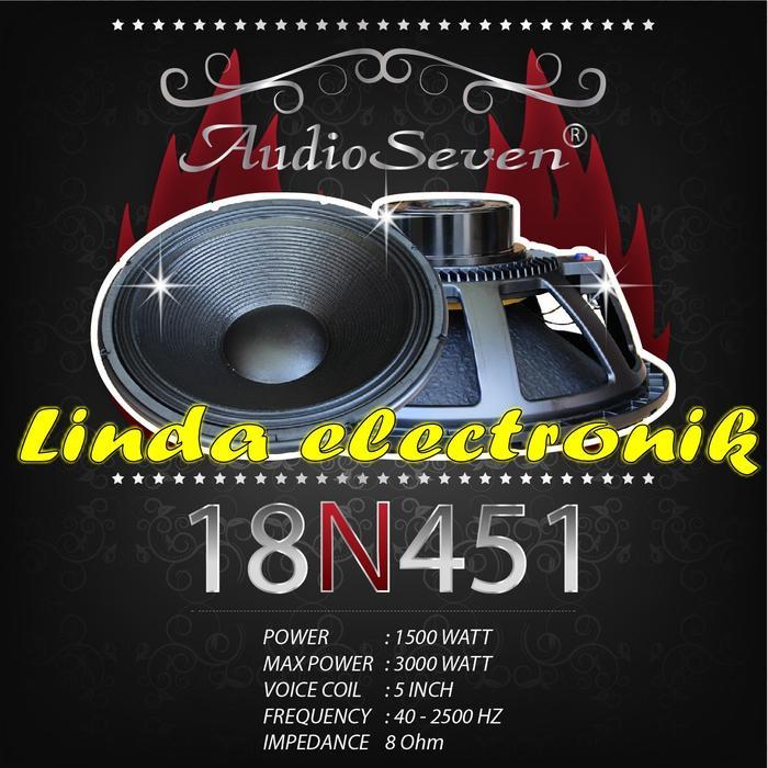 SPEAKER WOOFER AUDIO SEVEN 18 INCH LF18N451 ORIGINAL 18N451