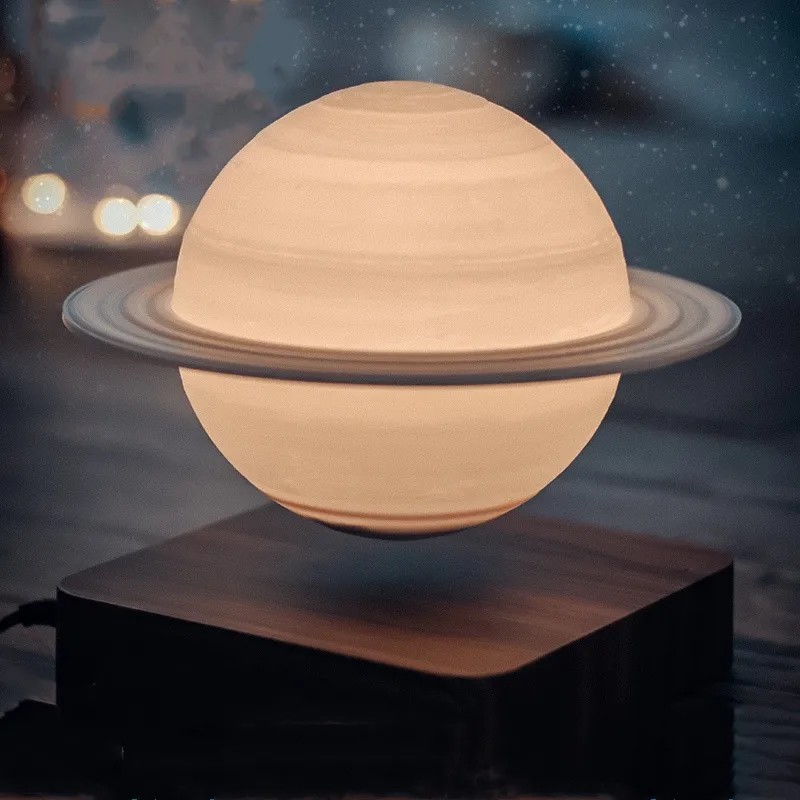 " Night Light Creative 3D Magnetic Levitation Moon Lamp Rotating "