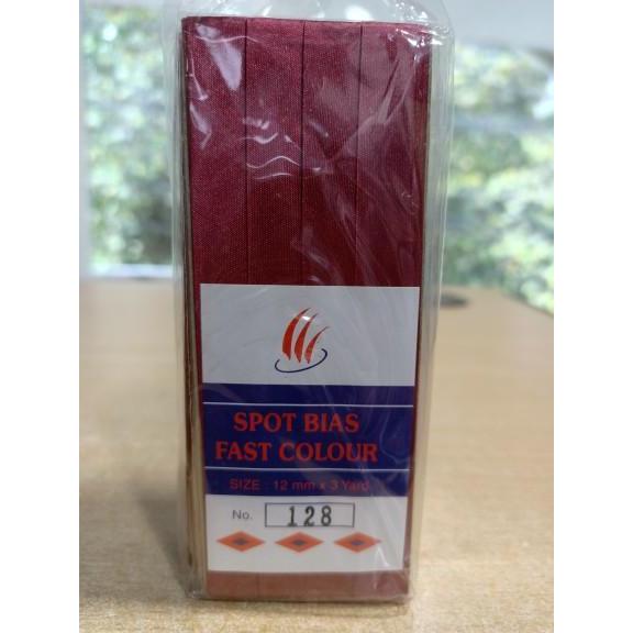 Bisban Bias Tape Bahan Satin Polos Super bisban satin 12mm x 3 yard Kain