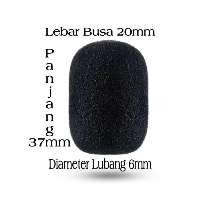 Busa Mic Kecil - Busa Mic Headset - Busa Microphone Headphone - Foam Clip On Podium