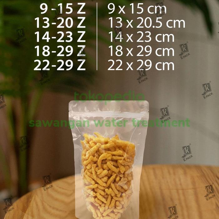 Standing Pouch Cairan 13x20 cm Plastik Klip Cairan