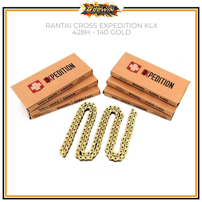 Rantai Gold Expedition Klx 150 Crf 150L Wr 155 428H - 140 / 520 - 130 L Gold