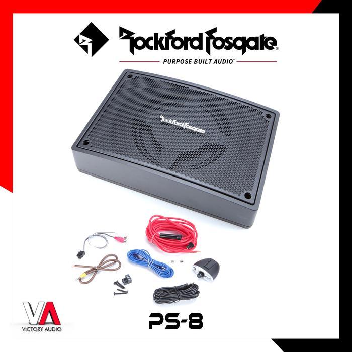 Subwoofer Aktif Kolong Jok Mobil 8 inch ROCKFORD FOSGATE PS 8 PUNCH SERIES Sub Underseat