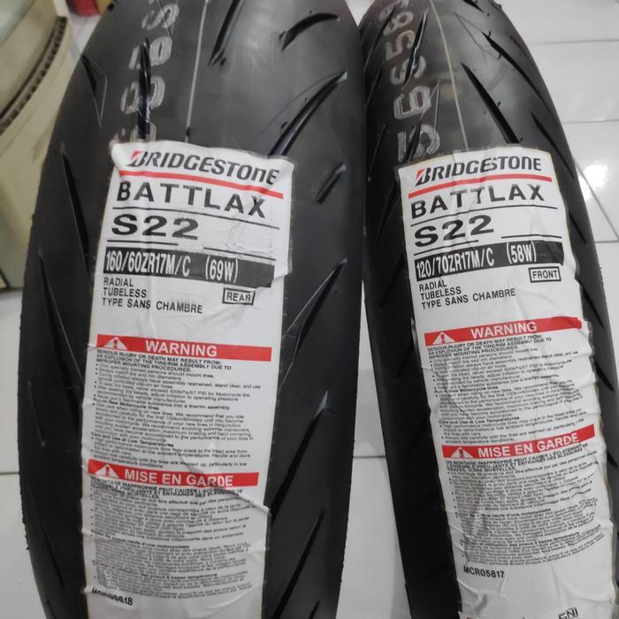 Battlax S22 120/70-17 & 160/60-17