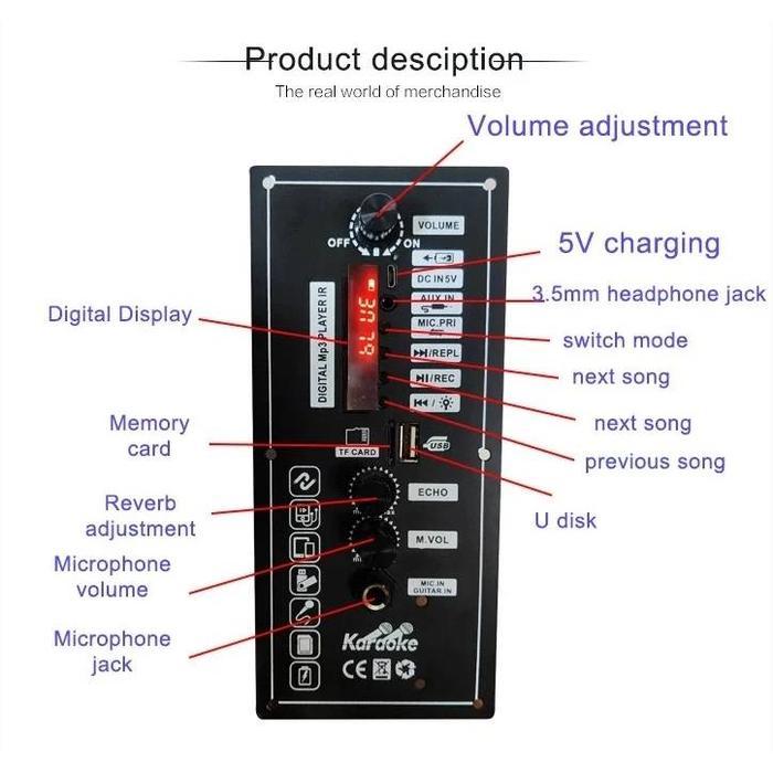 Papan Amplifier Mp3 Audio Mobil 3.7V 7.4V Papan Decoder Karaoke Amplifier Pasti Promo