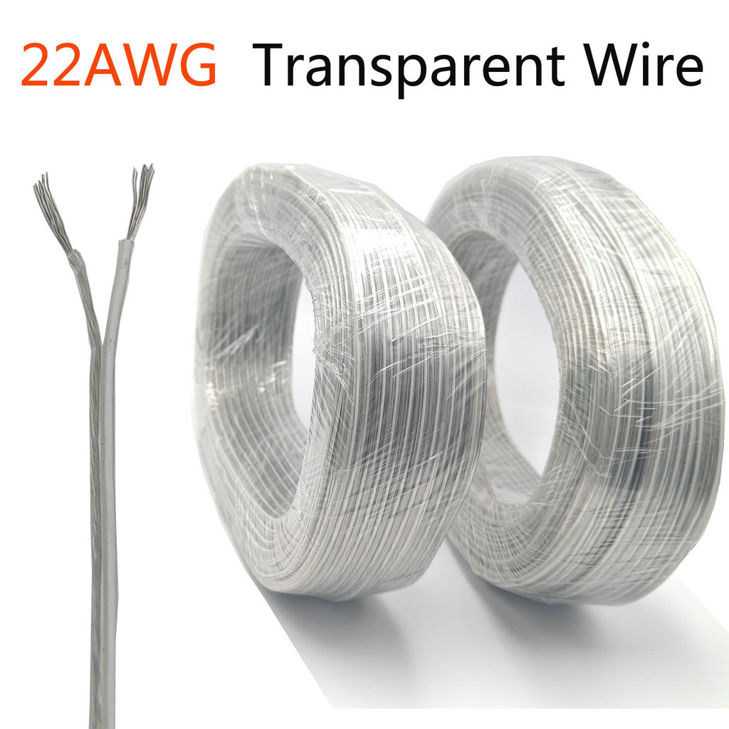 1m-100m 22AWG LED Neon Light Welding Electric Wire 2Pin Audio LED Lighting Electronic Toy DC Power