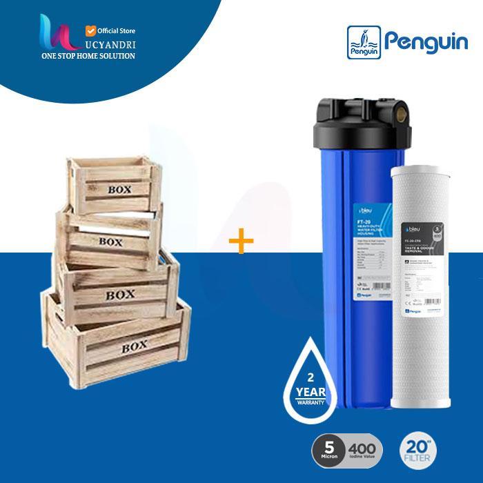 canaicoseller Filter Air Penguin PBF 20 CTO Water Filter Tangki, Toren, Tandon