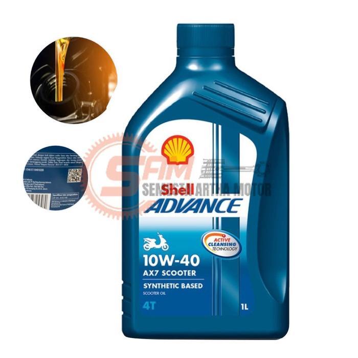 Oli Shell Advance Scooter Matic AX7 10W40 Motor Matik Nmax New PCX