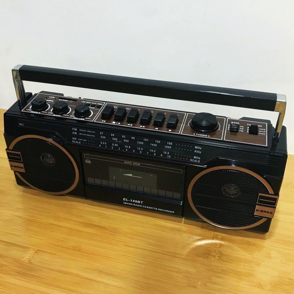 Hot Sale Cassette Recorder Player Multiband Radio Cassette Recorder Support USB TF Card Music Player
