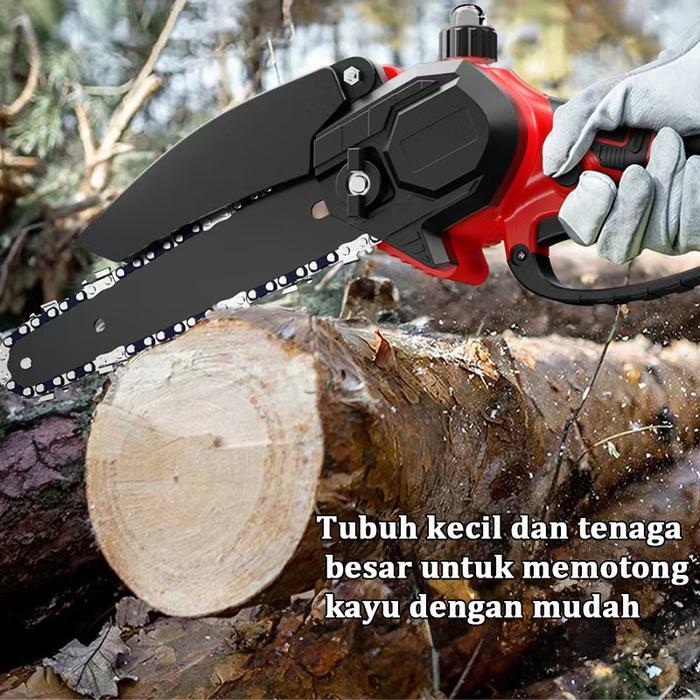 MAKITA 998V CORDLESS CHAINSAW6 INCH GERGAJI RANTAI ELEKTRIK MINI 2 BATERAI GERGAJI LISTRIK GERGAJI