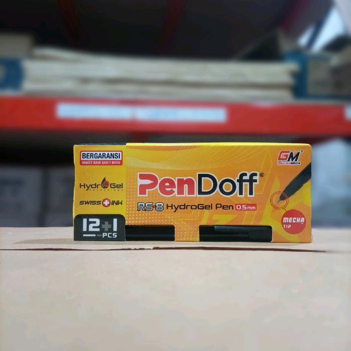 Bolpen EX Standard-Pulpen PenDoff HydroGel 1 Pack isi 13 Biji- Bolpoin Hitam GM