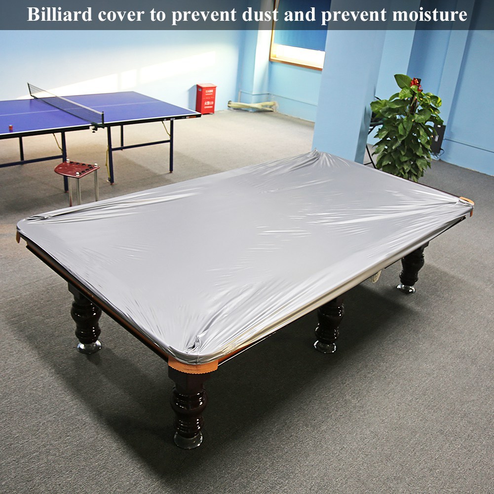 Billiard Table Dust Cover Pool Table Cover 8 Feet Dustproof Moistureproof PVC Cloth Billiard Table