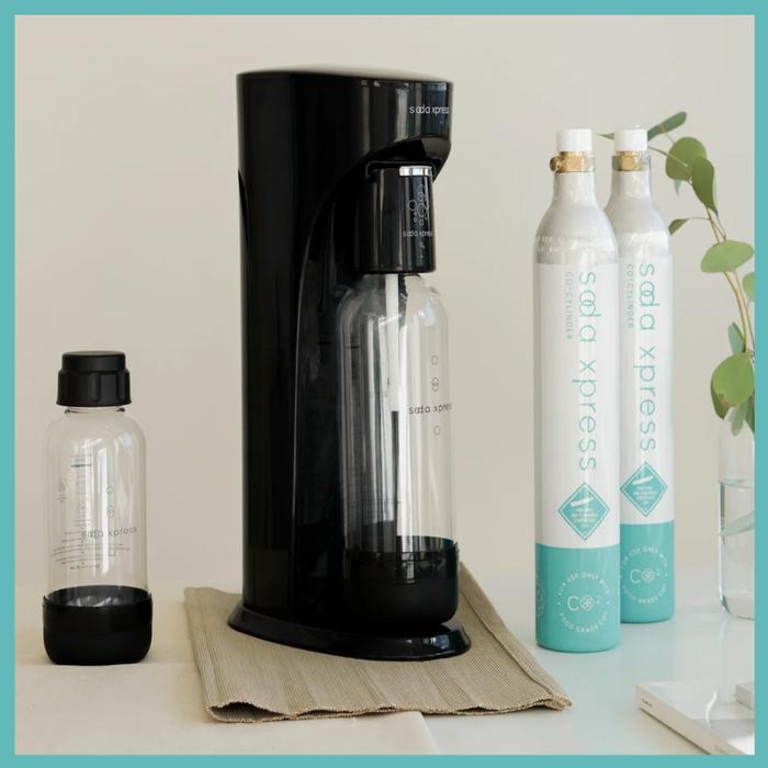 Soda Xpress Carbonating Machine Pembuat Sparkling Water Dan Soda 1 Set Mesin