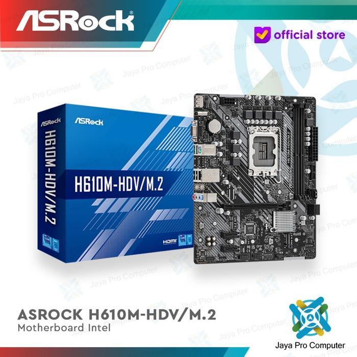 Motherboard ASROCK H610M-HDV/M.2 (LGA1700, H61, DDR4, USB3.2, SATA3)