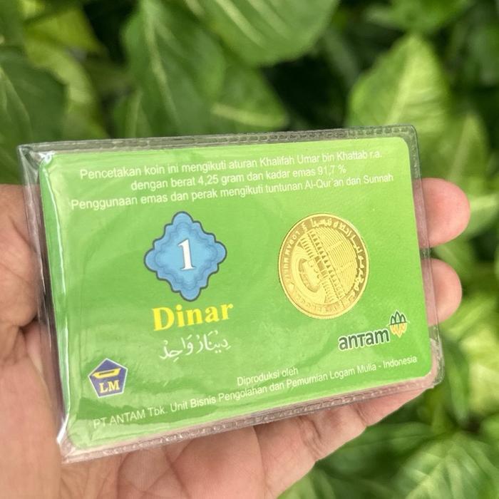Koin 1 Dinar 4,25 Gram Cetakan PERURI (Percetakan Uang Republik Indonesia)