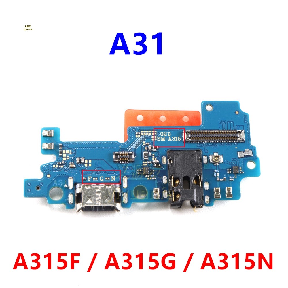 Charging Port Board For Samsung Galaxy A31 / SM-A315 Microphone Module USB Fast Charge Connector Fle