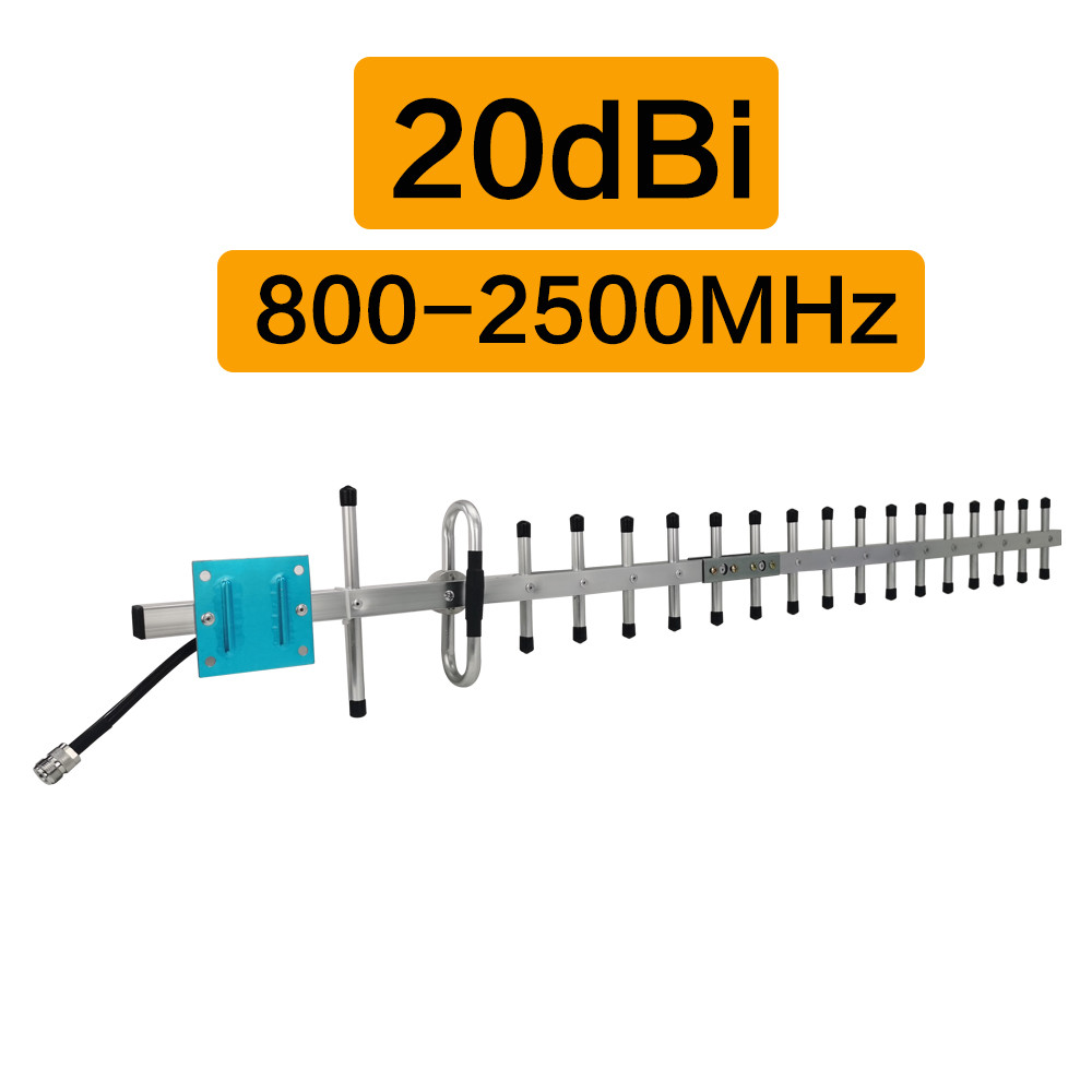 20dBi 2G 3G 4G Antenna 800-2500 Mhz Mobile Phone Signal Amplifier Antenna Outdoor Yagi Antenna Cellu