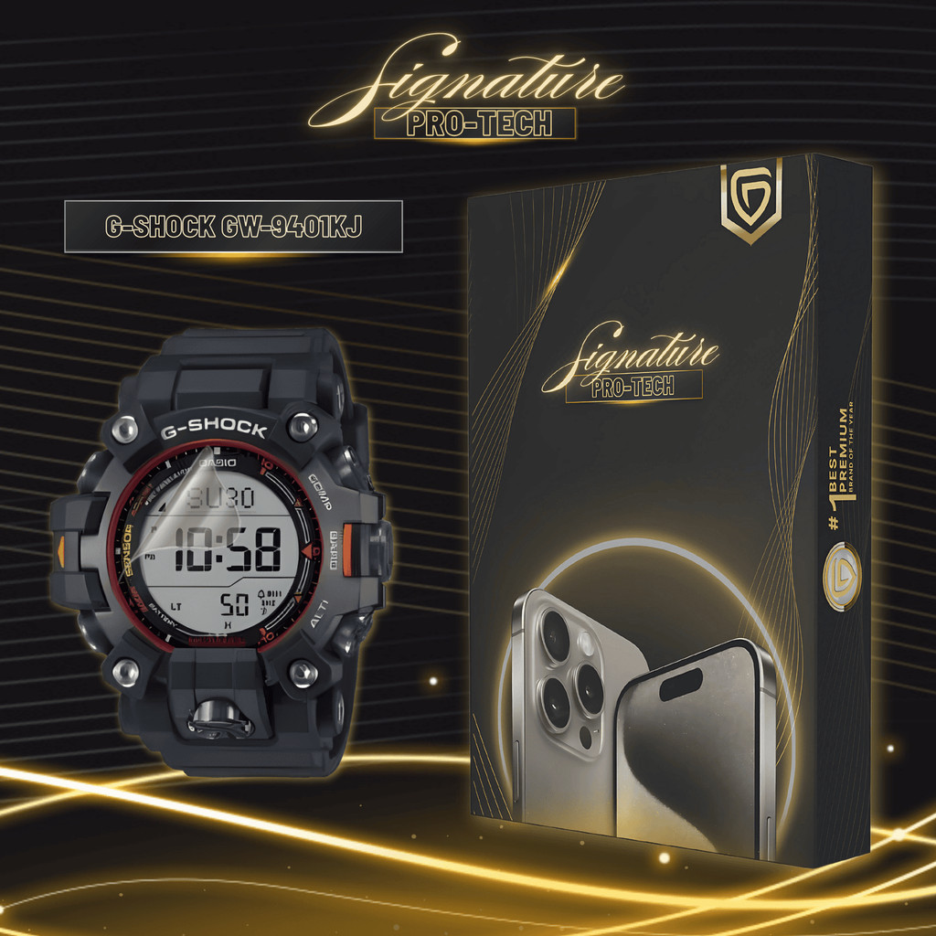 GETSO SIGNATURE PRO-TECH - Premium Anti-Scratch Protector for Casio Smartwatch G-Shock GW-9401KJ / S