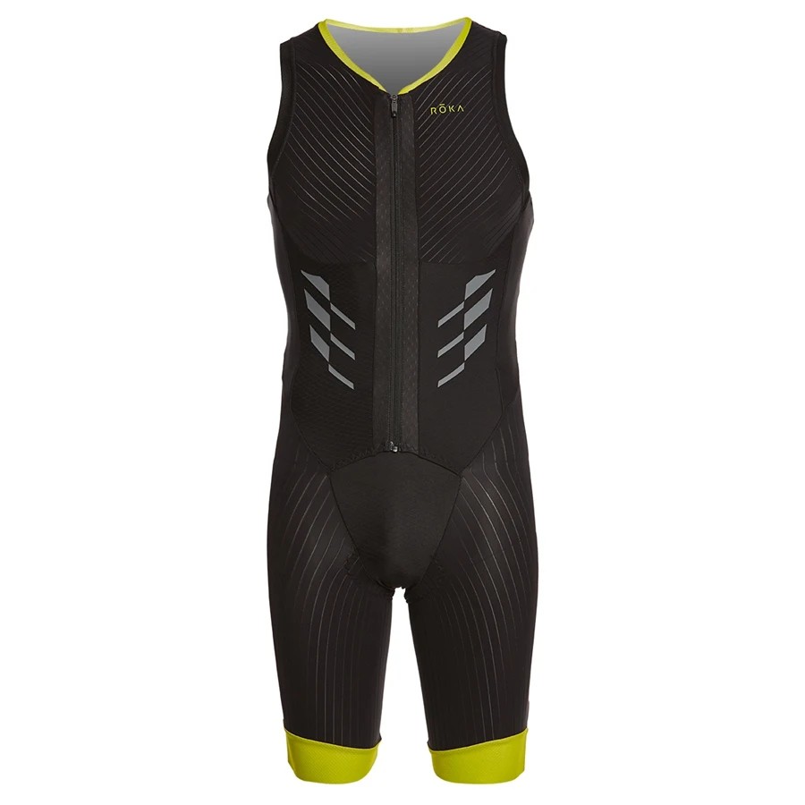 Roka Triathlon Men's Sleeveless Swimming And Running Sportswear Bodysuit Outdoor Tights Skin Suit