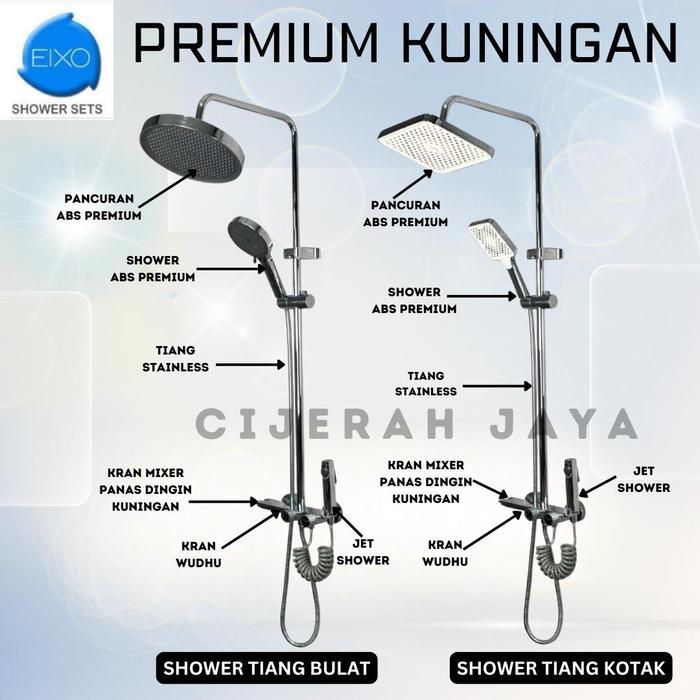 EIXO SHOWER SET PREMIUM KUNINGAN / SHOWER TIANG SET PANAS DINGIN / SHOWER COLOUMN COLOUMN MIXER