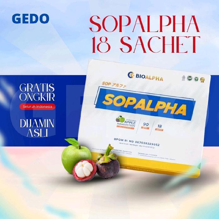 SOPALPHA SOP ALPHA suplemen salmon ovary peptide 1 BOX 18 SACHET