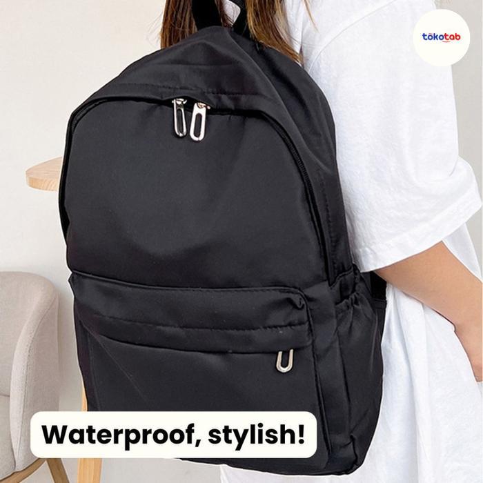 ORIGINAL Tas Ransel Sekolah Motif Polos Terbaru Tas Sekolah Warna Pastel Polos Tas Sekolah SMA SMP