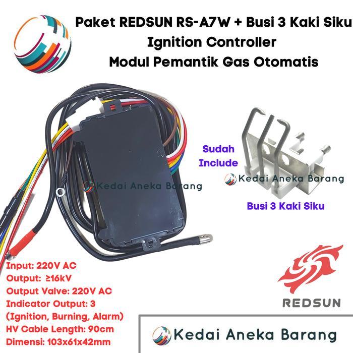 Pemantik Gas Ignition Igniter Controller Kompor Infrared Burner Set