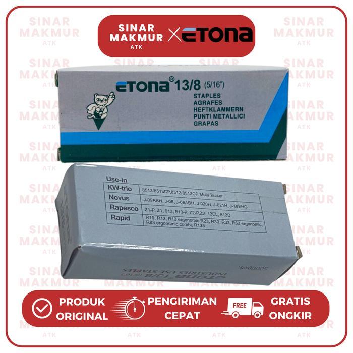 ISI/REFILL STAPLER/GUN TACKER/STAPLES 13/8 ETONA (PAK)