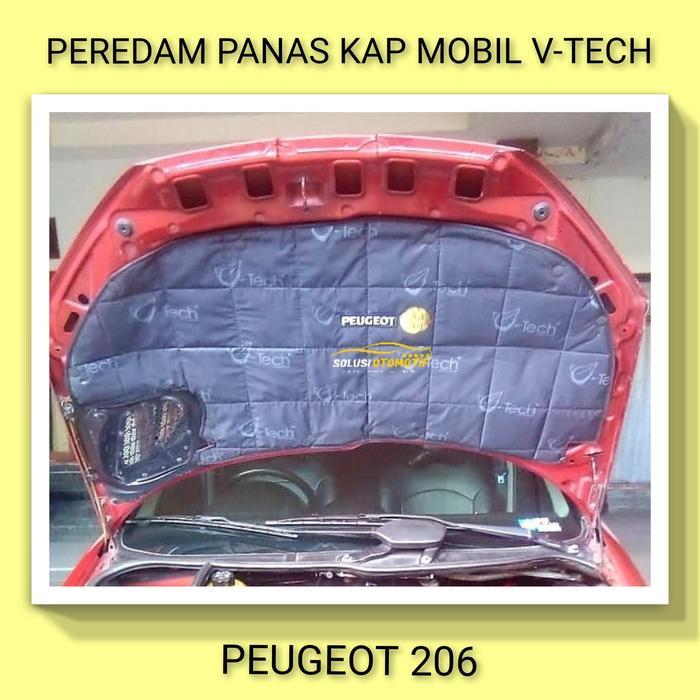 Peugeot 206 Pelindung Peredam Panas Kap Mesin Aksesoris Mobil Vtech