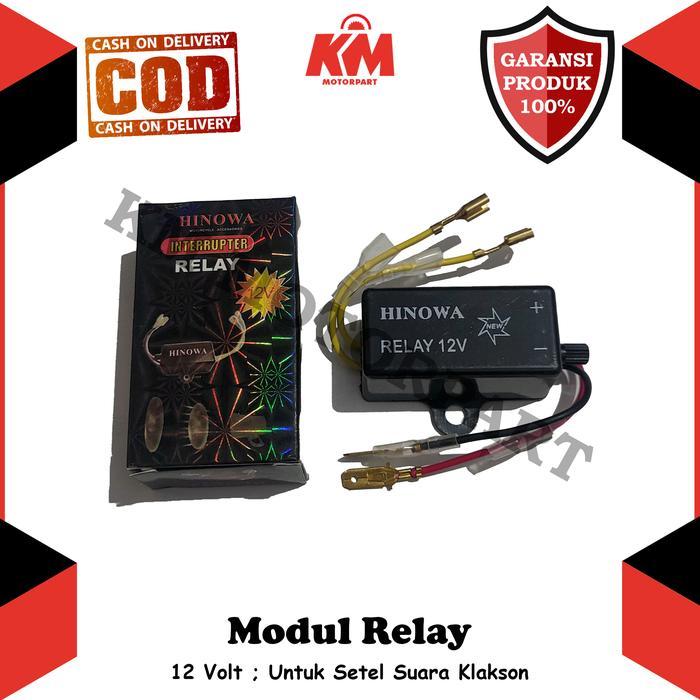 "New" Modul Relay Klakson Motor Putus Setelan Telolet 12V Universal Bisa Diatur