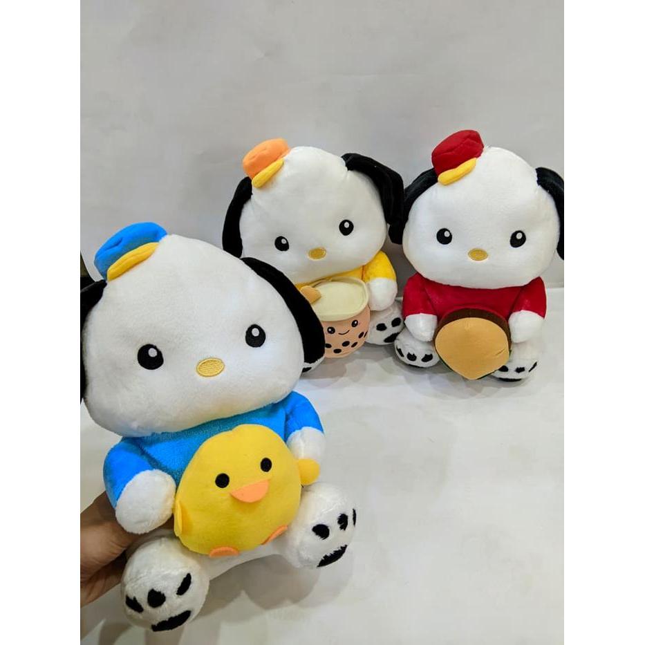 myrainbow seulgi boneka dog pochacco 18inch T 28 X L 18 cm boneka doggy pochacco burger bebek dan