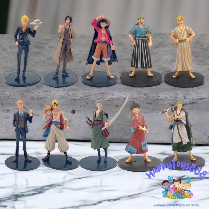 Weebitz - Action Figure Monkey Luffy One Piece Mainan Pajangan Hiasan Miniatur One Piece