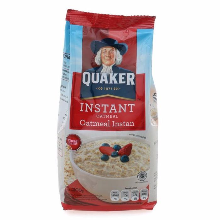 Quaker Oat Instan/Oatmeal Instant 800Gr Granola Food Sereal Gandum Tbk